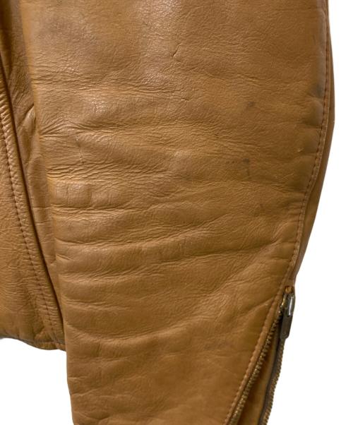 Brooks Leather Sportswear（ブルックス）Brooks Leather Sportswear (ブルックス) シングルライダースジャケット キャラメル サイズ:不明の古着・服飾アイテム