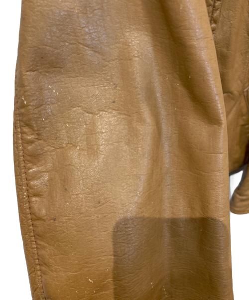 Brooks Leather Sportswear（ブルックス）Brooks Leather Sportswear (ブルックス) シングルライダースジャケット キャラメル サイズ:不明の古着・服飾アイテム