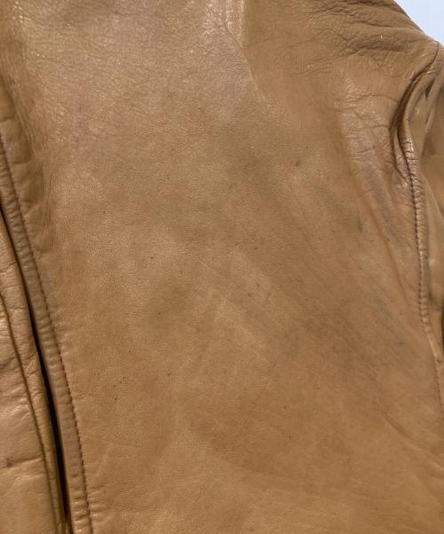Brooks Leather Sportswear（ブルックス）Brooks Leather Sportswear (ブルックス) シングルライダースジャケット キャラメル サイズ:不明の古着・服飾アイテム