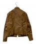 Brooks Leather Sportswear (ブルックス) シングルライダースジャケット キャラメル サイズ:不明：8000円
