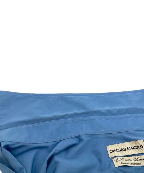 camisas manolo（カミサス マノロ）CAMISAS MANOLO (カミサス マノロ) CAMPO SHIRT カンポシャツ  スカイブルー サイズ:44の古着・服飾アイテム