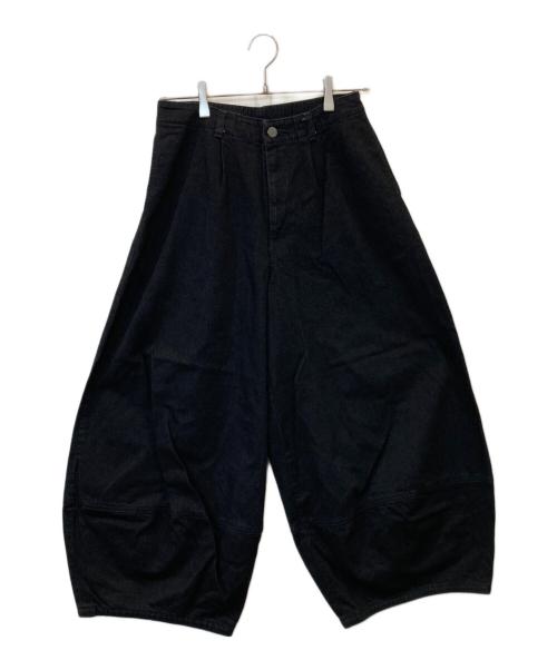 ZUCCA（ズッカ）ZUCCA (ズッカ) ワイドデニムパンツ 	ZU23FF427 ブラック サイズ:Mの古着・服飾アイテム