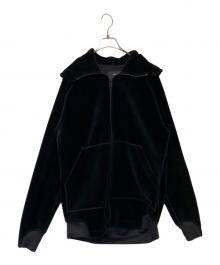 Y-3（ワイスリー）の古着「VELVET FULL ZIP HOODIE」｜ブラック