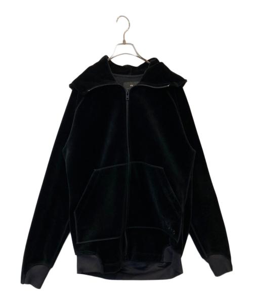 Y-3（ワイスリー）Y-3 (ワイスリー) VELVET FULL ZIP HOODIE ブラック サイズ:XSの古着・服飾アイテム