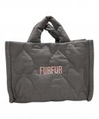 furfurファーファー）の古着「ハートキルティングバッグ RWGB244520」｜グレー