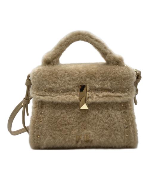 CELFORD（セルフォード）CELFORD (セルフォード) Paddington (パディントン) 【リュタン】ビジュースタッズボアポシェット GWGB255501 ベージュの古着・服飾アイテム