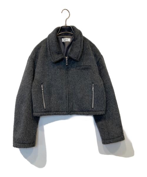 Snidel（スナイデル）Snidel (スナイデル) シャギーブルゾンジャケット グレー サイズ:FREEの古着・服飾アイテム