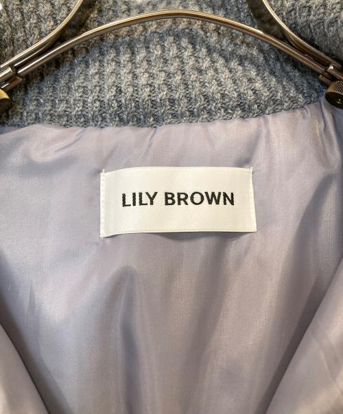 Lily Brown（リリーブラウン）Lily Brown (リリーブラウン) ニットパフダウン グレー サイズ:FREEの古着・服飾アイテム