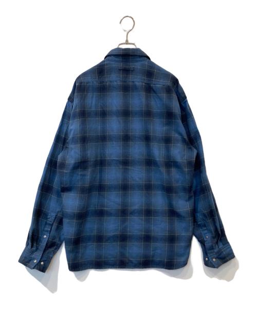 THE NORTH FACE（ザ ノース フェイス）THE NORTH FACE (ザ ノース フェイス) ロングスリーブフランネルオンブレチェックシャツ　NR62630 ネイビー サイズ:Mの古着・服飾アイテム