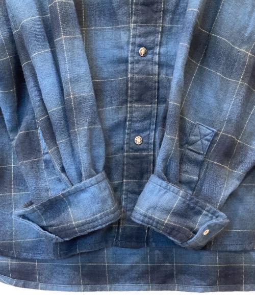 THE NORTH FACE（ザ ノース フェイス）THE NORTH FACE (ザ ノース フェイス) ロングスリーブフランネルオンブレチェックシャツ　NR62630 ネイビー サイズ:Mの古着・服飾アイテム