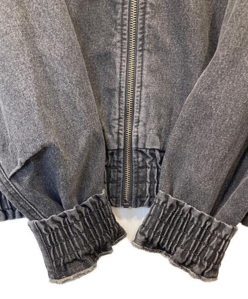 adidas（アディダス）adidas (アディダス) スタジアム ウォッシュドデニム ルーズフィット ジャケット　KV0626 ブラック サイズ:XLの古着・服飾アイテム