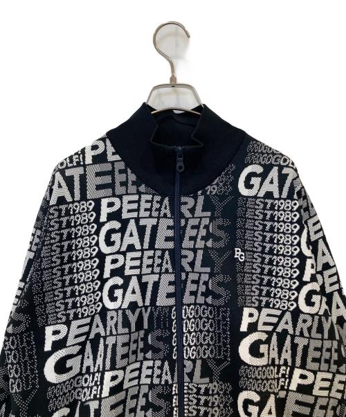 PEARLY GATES（パーリーゲイツ）PEARLY GATES (パーリーゲイツ) 光栓フルジップニットジャケット　055-4172304 ブラック サイズ:2の古着・服飾アイテム
