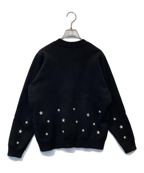 JENNE（ジェンヌ）JENNE (ジェンヌ) 星刺繍ニットジャケット　gfa24aw-jk19 ブラック サイズ:Lの古着・服飾アイテム