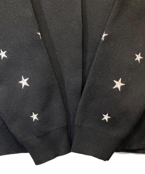 JENNE（ジェンヌ）JENNE (ジェンヌ) 星刺繍ニットジャケット　gfa24aw-jk19 ブラック サイズ:Lの古着・服飾アイテム