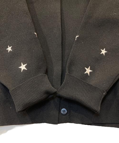 JENNE（ジェンヌ）JENNE (ジェンヌ) 星刺繍ニットジャケット　gfa24aw-jk19 ブラック サイズ:Lの古着・服飾アイテム