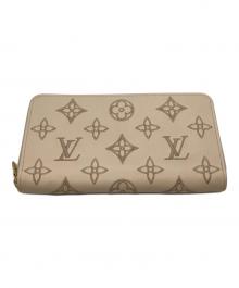 LOUIS VUITTON（ルイ ヴィトン）の古着「ジッピー・ウォレット LVブロデリー・アングレーズ / 長財布 M82471」｜ベージュ