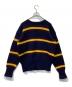 POLO RALPH LAUREN (ポロ・ラルフローレン) ウールボーダーニット ネイビー サイズ:M：8000円