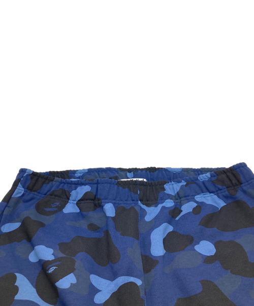 A BATHING APE（アベイシングエイプ）A BATHING APE (アベイシングエイプ) カモフラスウェットジョガーパンツ 001PTL801005M ネイビー サイズ:XLの古着・服飾アイテム