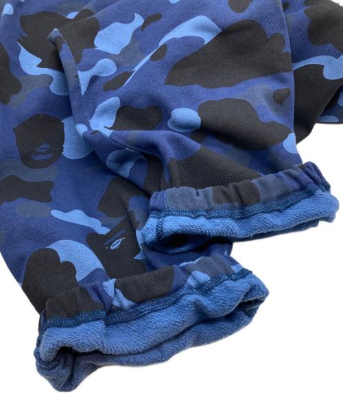 A BATHING APE（アベイシングエイプ）A BATHING APE (アベイシングエイプ) カモフラスウェットジョガーパンツ 001PTL801005M ネイビー サイズ:XLの古着・服飾アイテム