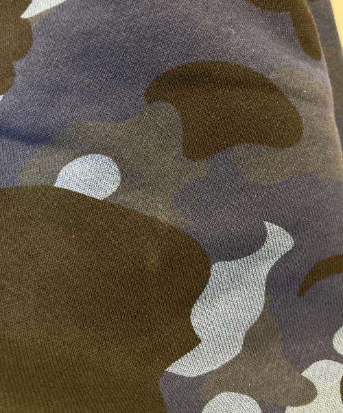 A BATHING APE（アベイシングエイプ）A BATHING APE (アベイシングエイプ) カモフラスウェットジョガーパンツ 001PTL801005M ネイビー サイズ:XLの古着・服飾アイテム