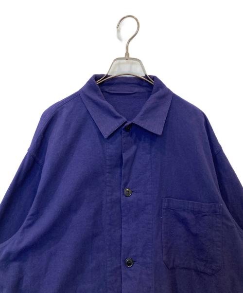 COMOLI（コモリ）COMOLI (コモリ) コットンネル ワークジャケット パープル サイズ:2の古着・服飾アイテム