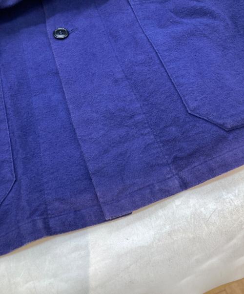 COMOLI（コモリ）COMOLI (コモリ) コットンネル ワークジャケット パープル サイズ:2の古着・服飾アイテム