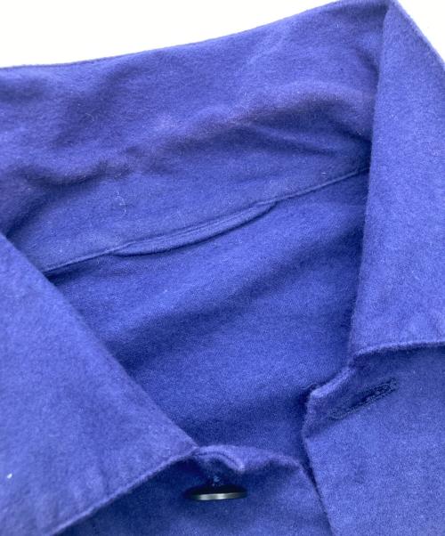 COMOLI（コモリ）COMOLI (コモリ) コットンネル ワークジャケット パープル サイズ:2の古着・服飾アイテム