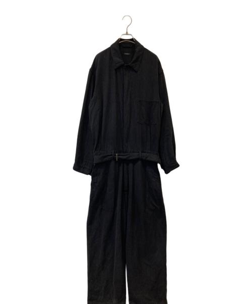 COMOLI（コモリ）COMOLI (コモリ) シルクネップオールインワン ブラック サイズ:2の古着・服飾アイテム