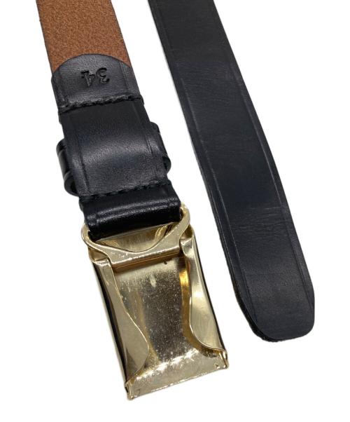 ATLAST & CO（アットラスト）ATLAST & CO (アットラスト) INITIAL BELT ブラック サイズ:34の古着・服飾アイテム