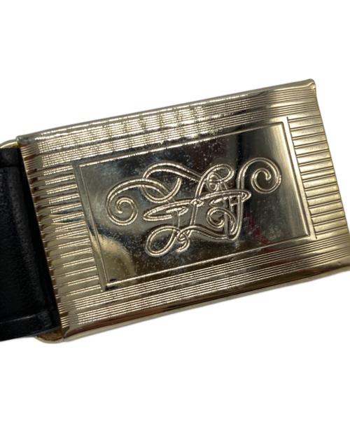 ATLAST & CO（アットラスト）ATLAST & CO (アットラスト) INITIAL BELT ブラック サイズ:34の古着・服飾アイテム