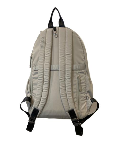 emmi（エミ）emmi (エミ) eco 撥水レザーパイピングギャザーボディーバックパック 13WGB249307 グレーの古着・服飾アイテム