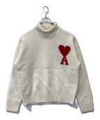 AMI PARISアミ パリス）の古着「ADC FUNNEL NECK SWEATER　BFUKS402.018」｜アイボリー