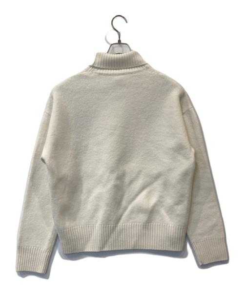 AMI PARIS（アミ パリス）AMI PARIS (アミ パリス) ADC FUNNEL NECK SWEATER　BFUKS402.018 アイボリー サイズ:Sの古着・服飾アイテム