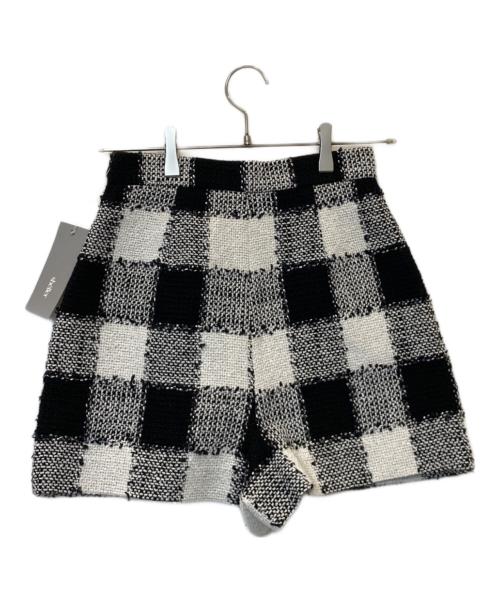 sheller（シェリエ）sheller (シェリエ) ツイードスカート 241048 ブラック×ホワイト サイズ:M 未使用品の古着・服飾アイテム