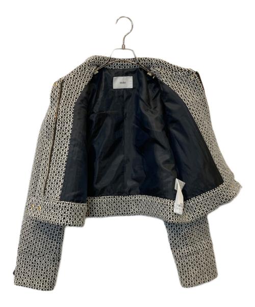 sheller（シェリエ）sheller (シェリエ) Leather combination tweed jacket 241085 ブラック サイズ:FREE 未使用品の古着・服飾アイテム
