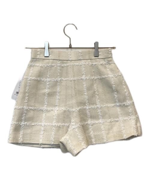sheller（シェリエ）sheller (シェリエ) ツイードショートパンツ 241038 ホワイト サイズ:S 未使用品の古着・服飾アイテム