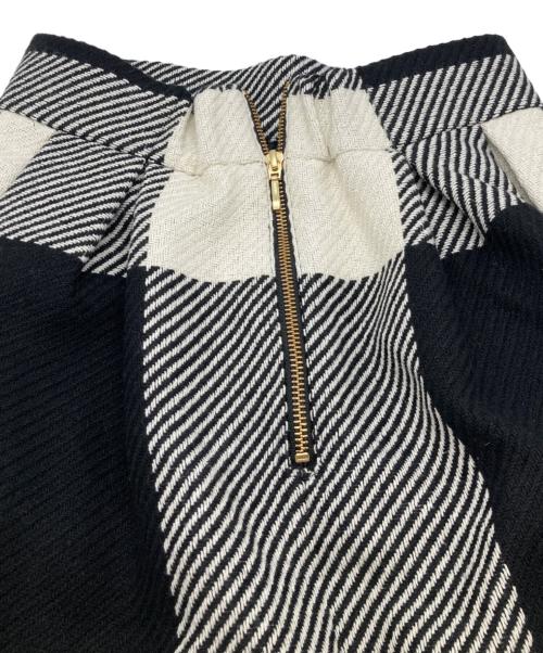 sheller（シェリエ）sheller (シェリエ) ギンガムチェック ロングスカート 311047 ブラック×ホワイト サイズ:Sの古着・服飾アイテム
