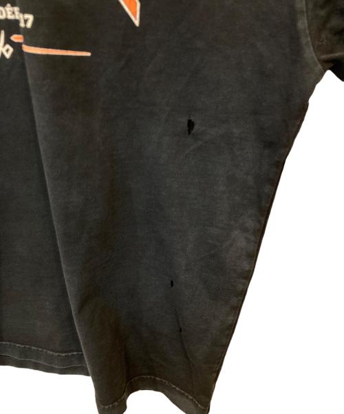 BALENCIAGA（バレンシアガ）BALENCIAGA (バレンシアガ) ヴィンテージ加工ロゴプリントTシャツ 612966 TLVJ1 ブラック サイズ:Mの古着・服飾アイテム