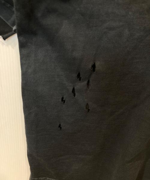 BALENCIAGA（バレンシアガ）BALENCIAGA (バレンシアガ) ヴィンテージ加工ロゴプリントTシャツ 612966 TLVJ1 ブラック サイズ:Mの古着・服飾アイテム