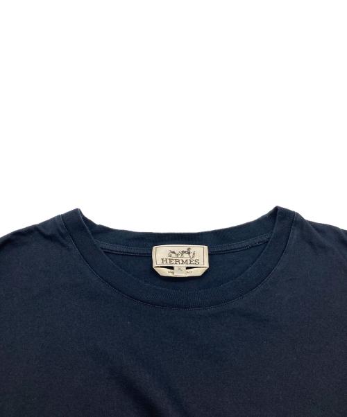 HERMES（エルメス）HERMES (エルメス) 23SS CHEVAUX EN SYMETRIE / シュヴォーアンシンメトリーTシャツ ブラック サイズ:XLの古着・服飾アイテム