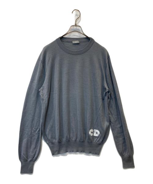 DIOR HOMME（ディオール オム）DIOR HOMME (ディオール オム) Daniel Arsham (ダニエル・アルシャム) コラボニット 023M671AT845 グレー サイズ:XLの古着・服飾アイテム