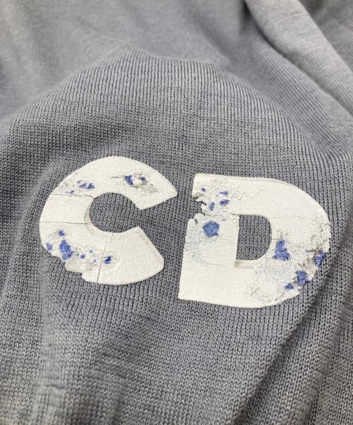 DIOR HOMME（ディオール オム）DIOR HOMME (ディオール オム) Daniel Arsham (ダニエル・アルシャム) コラボニット 023M671AT845 グレー サイズ:XLの古着・服飾アイテム