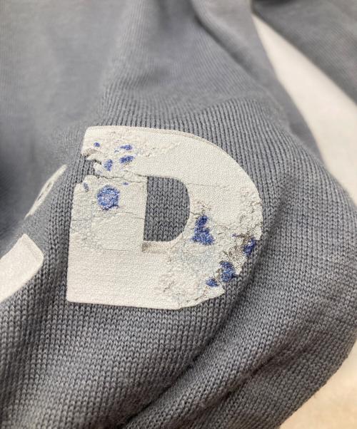 DIOR HOMME（ディオール オム）DIOR HOMME (ディオール オム) Daniel Arsham (ダニエル・アルシャム) コラボニット 023M671AT845 グレー サイズ:XLの古着・服飾アイテム