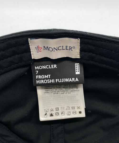 MONCLER（モンクレール）MONCLER (モンクレール) FRAGMENT GENIUS BASEBALL HAT / ベースボールキャップ G209U3B00004 04863 ブラックの古着・服飾アイテム