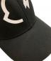 中古・古着 MONCLER (モンクレール) FRAGMENT GENIUS BASEBALL HAT / ベースボールキャップ G209U3B00004 04863 ブラック：23000円