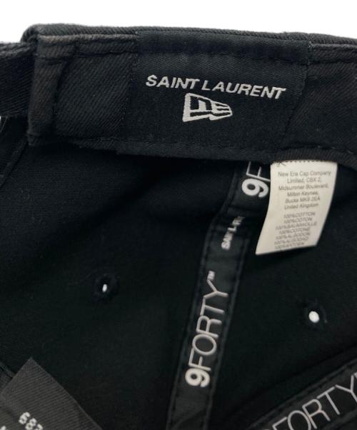 Saint Laurent Paris（サンローランパリ）Saint Laurent Paris (サンローランパリ) New Era (ニューエラ) YSLロゴキャップ 677333 ブラックの古着・服飾アイテム