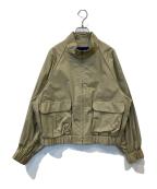 my pandaマイ パンダ）の古着「embroidery raglan sleeve jacket LIN0323SSJK」｜ベージュ