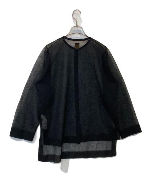 BATONER（バトナ―）BATONER (バトナ―) シアークルーネックカーディガン BN-23SL-037 ブラック サイズ:1の古着・服飾アイテム