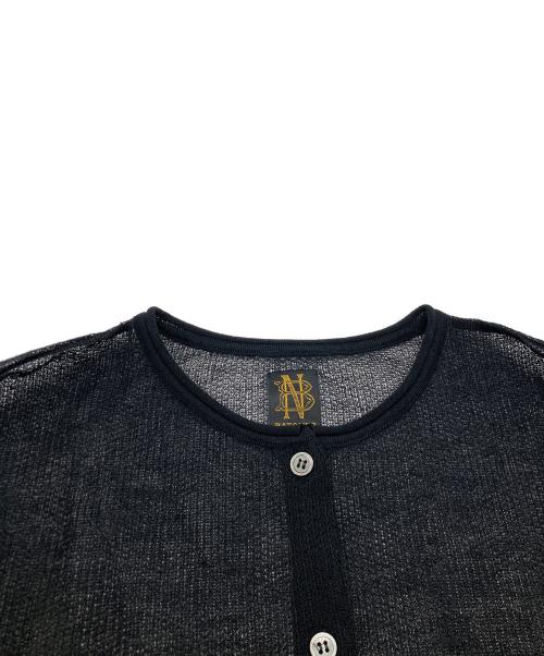 BATONER（バトナ―）BATONER (バトナ―) シアークルーネックカーディガン BN-23SL-037 ブラック サイズ:1の古着・服飾アイテム