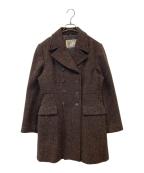 Jane Marpleジェーンマープル）の古着「モヘア混ダブルブレストコート」｜ブラウン
